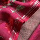 Purple Taupe Munga Tussar Suit Fabric With Floral Dupatta And Kantha Stitch Hand Embroidery