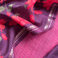 Wine Munga Tussar Suit Fabric With Floral Dupatta And Kantha Stitch Hand Embroidery
