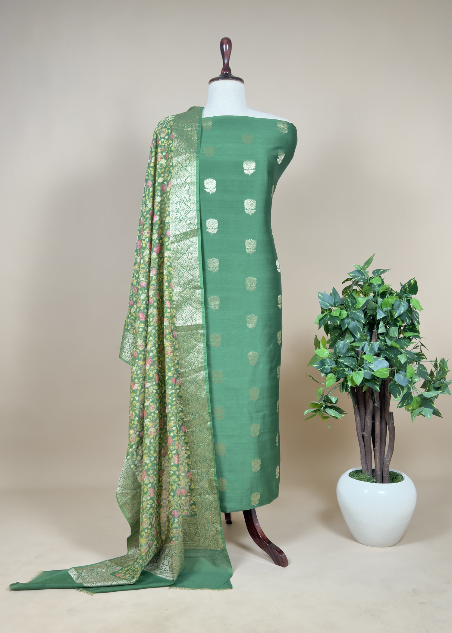 Banarasi Kalamkari Suit at the Best Price