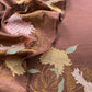 Brown Handloom Mulmul Unstitched With Cross Stitched Embroidery