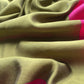 Luxe Pear Green And Pink Designer Handwoven Silk Suit Fabric With Zari Weaving