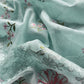 Pastel Blue Pure Mulmul Suit Fabric With Floral Resham Embroidery