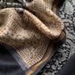 Black Paisley Block Print Pure Maheshwari Silk Unstitched Suit