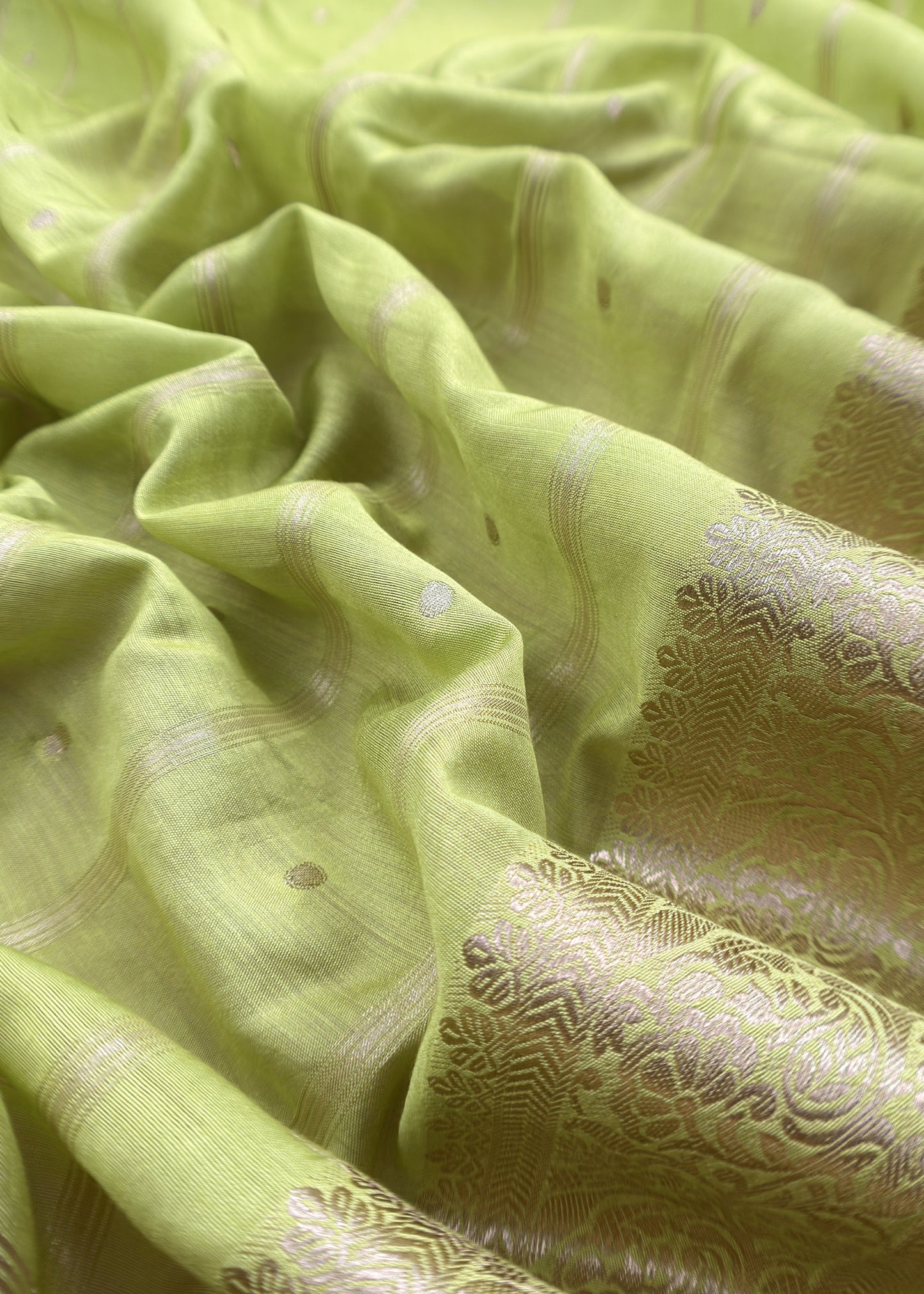 Purple and Lime Green Pure Assamese Silk Suit Fabric Zith Zari Weaving