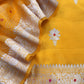 Yellow Handloom Silk Suit With Meenakari Dupatta