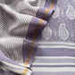 Purple Paisley Block Print Pure Maheshwari Silk Unstitched Suit