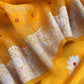 Yellow Handloom Silk Suit With Meenakari Dupatta