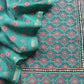 Green Ajrakh Mahehswari Silk Unstitched Suit With Dupatta