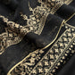 Black Pure Mulmul Lakhnavi Chikan Embroided Suit Fabric