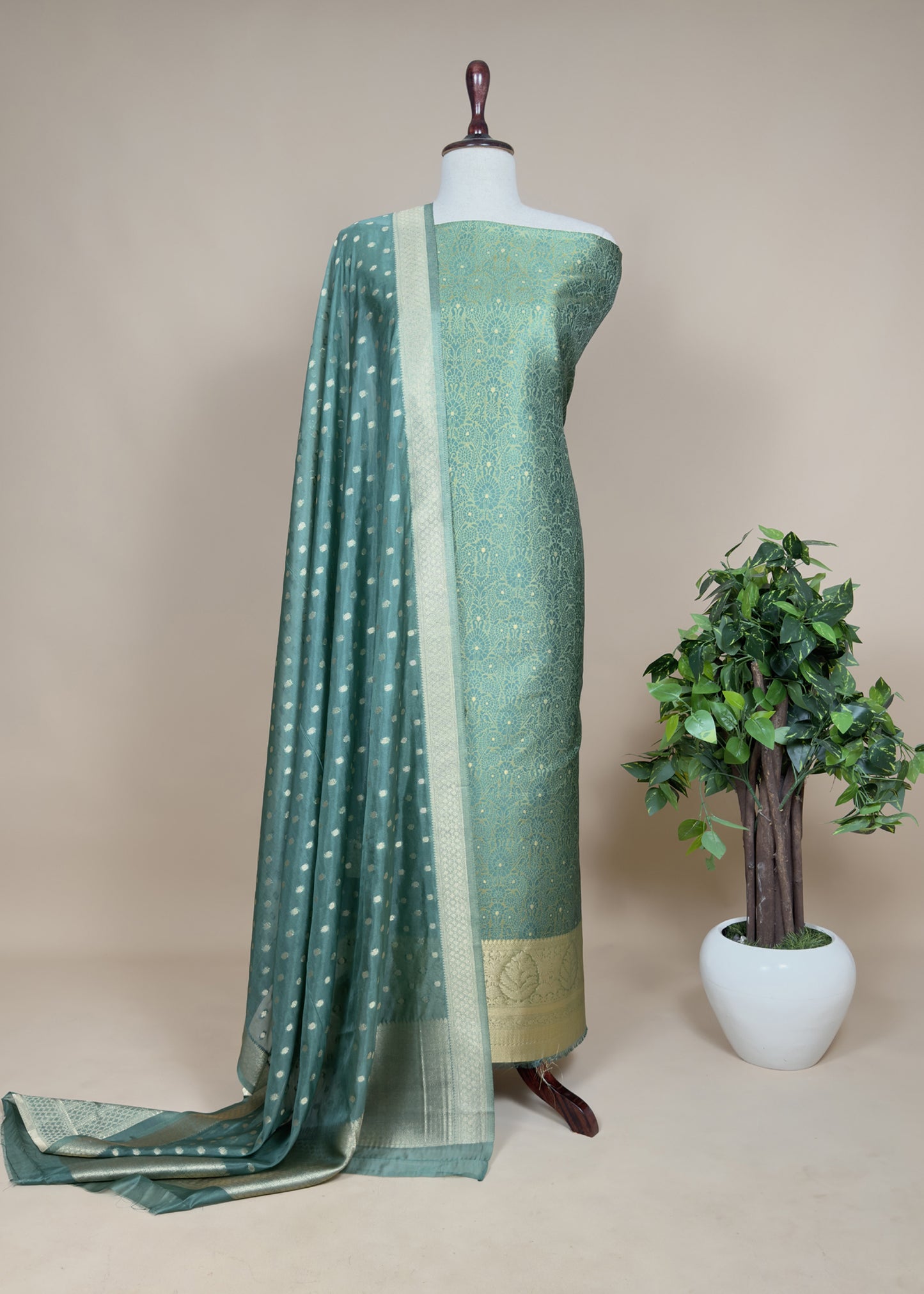 Elegant Dupatta With Bottom Suit Set Online