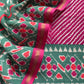Pink Leheriya Maheshwari Silk Unstitched Suit With Patola Dupatta