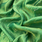 Green Chaandbaali Pure Satin Silk Kurta and Tissue Silk Dupatta with Handwork
