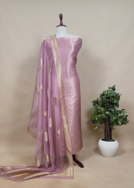 party wear brocade silk suit at the best price

