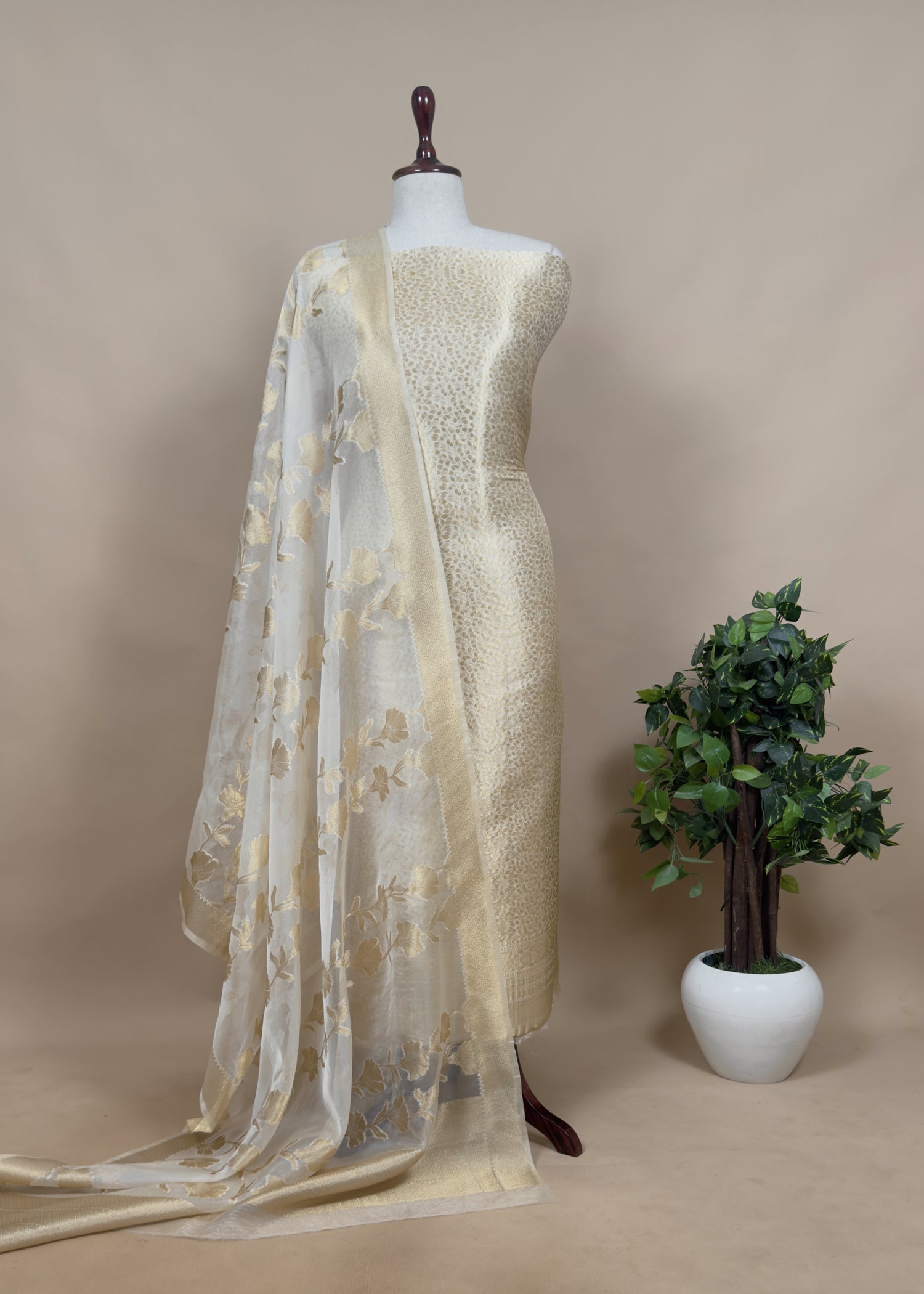 Wedding wear brocade suit

