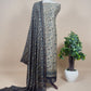 black kani silk suit in maheshwari silk