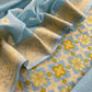 Blue Handloom Banarasi Suit With Paithani Weaving