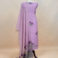 Pink Floral Jamdani Weave Unstitched Chanderi Suit