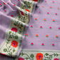 Lilac Handloom Banarasi Cotton Unstitched Suit Fabric With Meenakari Weaving