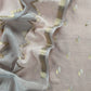 Beige Banarasi Chanderi Silk Suit With Zig-Zag Dupatta