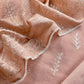 Peach Premium Summers Handloom Mul Kurta With Resham Thread Embroidery