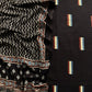 Black Unstitched Ajrak Suit In Cotton