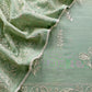 Sage Green Premium Summers Handloom Mul Kurta With Resham Thread Embroidery