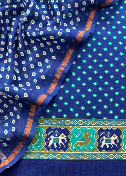 Maheshwari unstitched suit set at the best price

