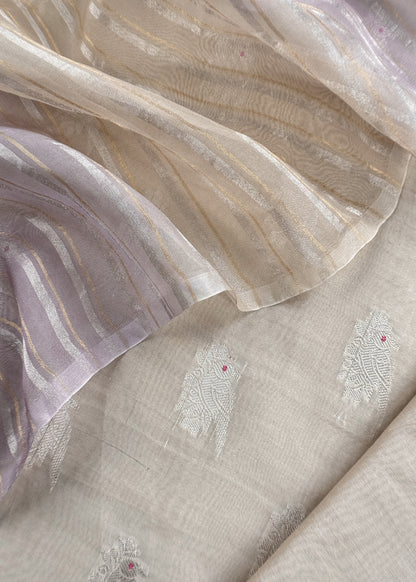 Tissue Silk Suit Set With Dupatta

