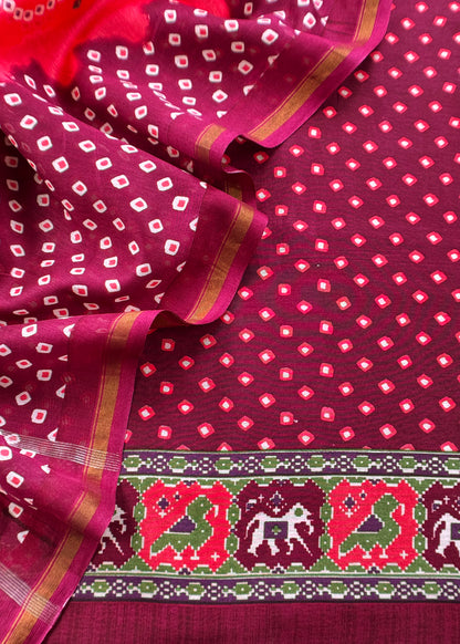 Maheshwari unstitched suit set at the best price

