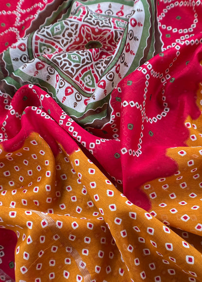 Maheshwari silk suit gifting for women

