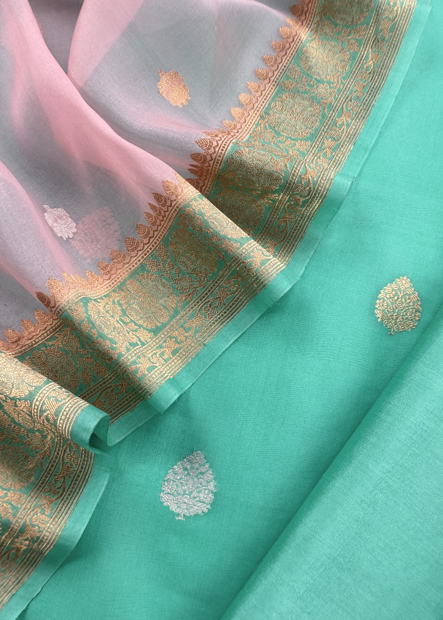 Shop designer kora silk suit for party and wedding celebration

