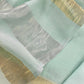 Pastel Green Pure Banarasi Silk Suit With Zari Weaving