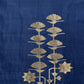 Midnight Blue Handloom Silk Unstitched Suit Fabric With Kadwa Weaving