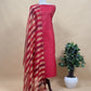 Blingy Wine Handloom Silk Kurta With Tissue Silk Double Panel Zari Dupatta