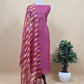 Blingy Wine Handloom Silk Kurta With Tissue Silk Double Panel Zari Dupatta