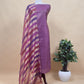Blingy Wine Handloom Silk Kurta With Tissue Silk Double Panel Zari Dupatta
