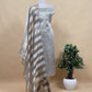 Sage Grey Varanasi Brocade Silk Kurta And Double Panel Tissue Dupatta With Handwork