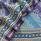 Blue And Purple Bandhani Suit In Maheshwari Silk