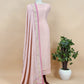 Luxe Baby Pink Khaddi Georgette Suit Fabric With Mughal Meenakari Weaving