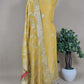 Yellow Tissue Silk Suit