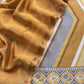 Mustard Yellow Lehariya Print Maheshwari Silk Unstitched Suit