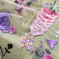 Organza unstitched suit with dupatta

