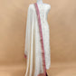 Ivory And Pink Summers Handloom Banarasi Unstitched Suit Fabric