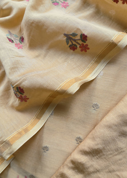 Mul chanderi silk suit gifting for women

