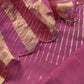 Blingy Pink Handloom Silk Kurta With Tissue Silk Double Panel Zari Dupatta
