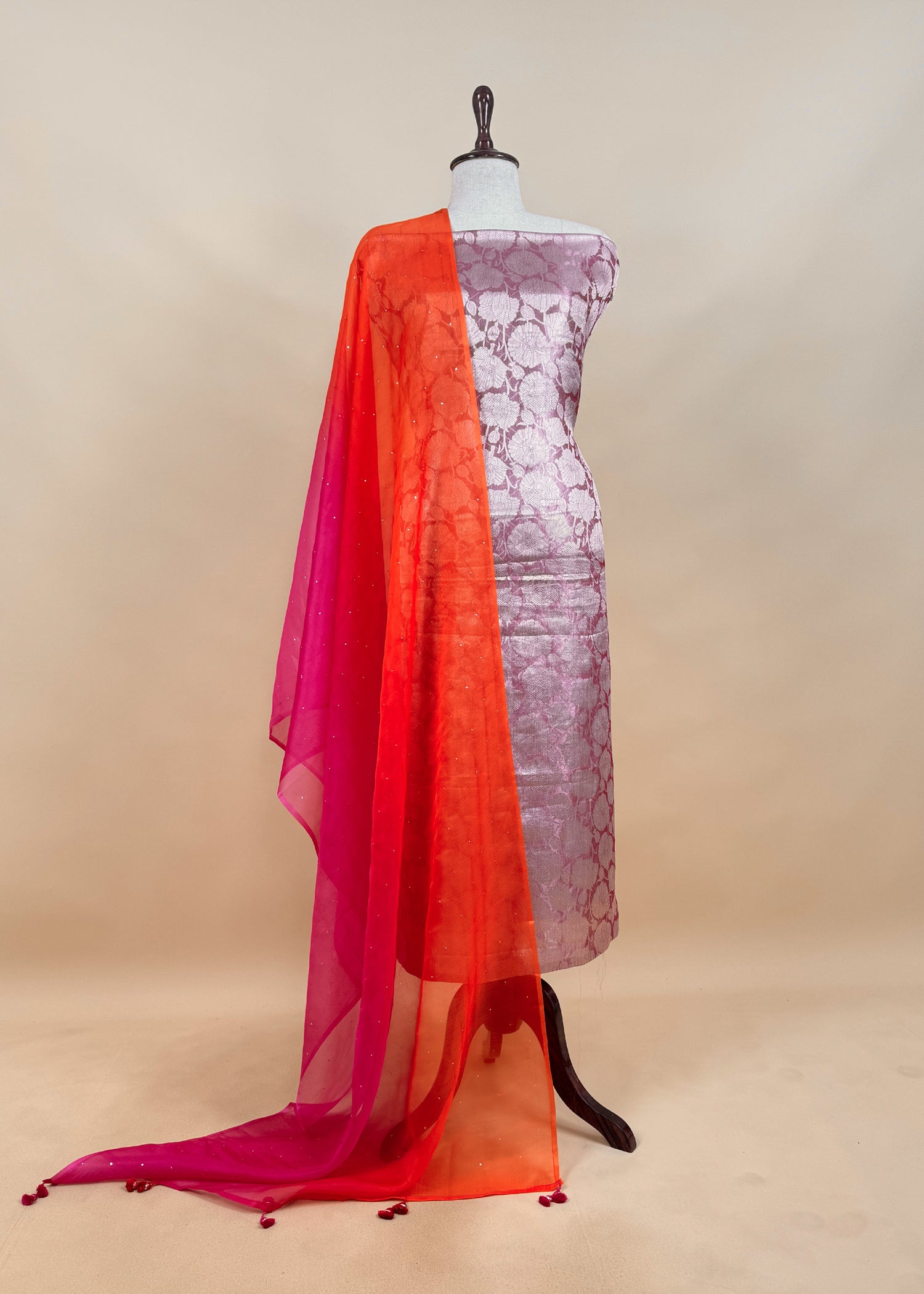 party wear brocade silk suit at the best price

