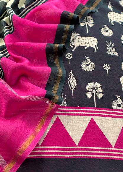 Pure maheshwari suit for women

