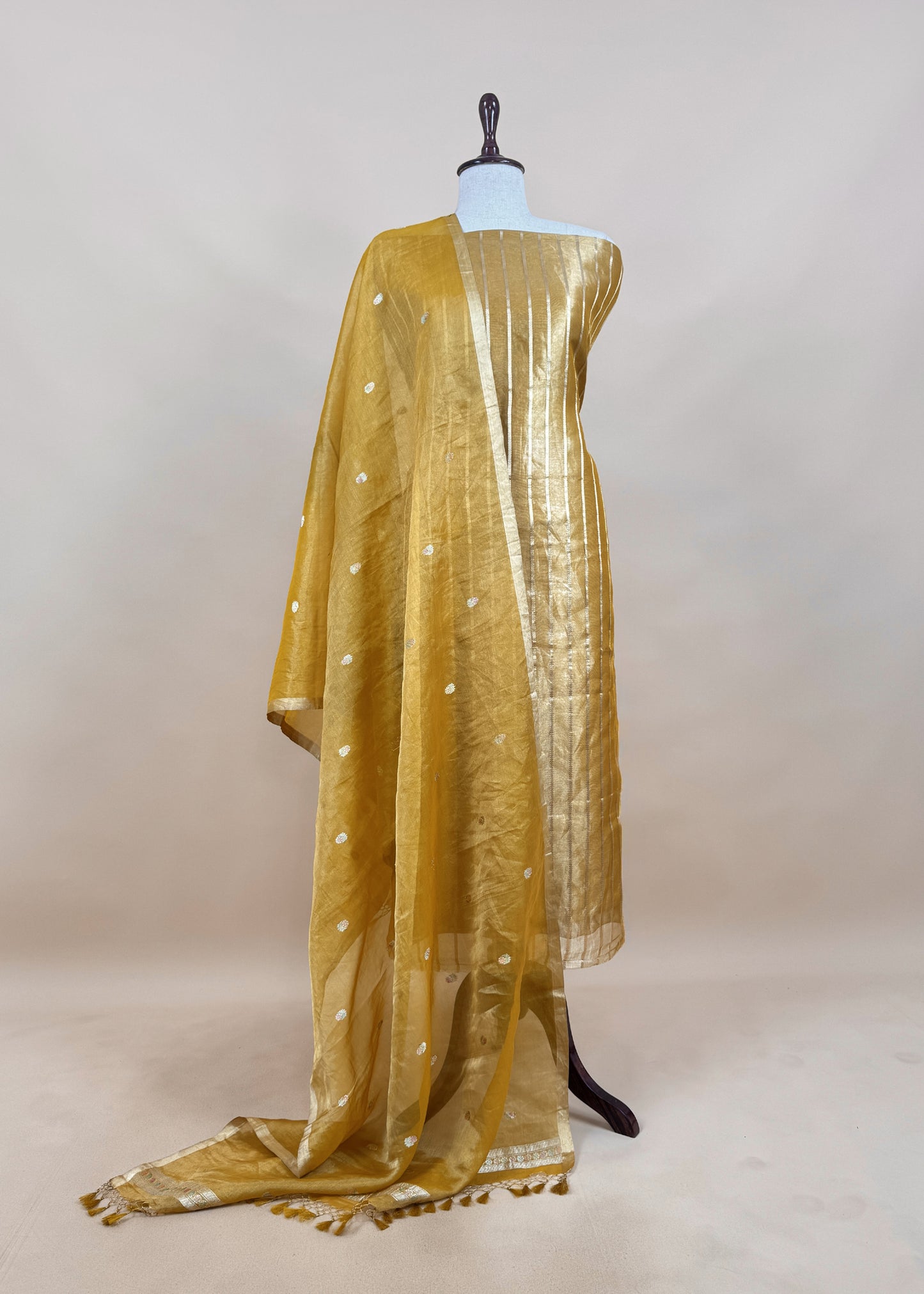 Buy wedding wear suit in tissue silk fabric