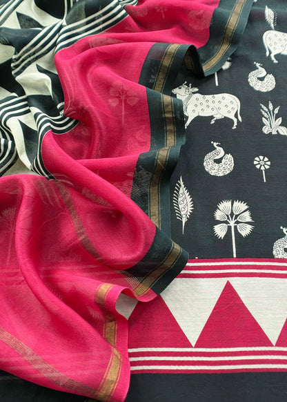 Pure maheshwari suit for women


