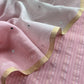 Baby Peach Handloom Silk Suit With Double Shade Dupatta